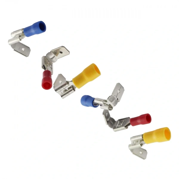 TFDEG - 2862 1.5-2.5mm2 Erkek / Dişi Geri Dönüşlü Faston Tip Kablo Ucu Mavi - 100 Adet