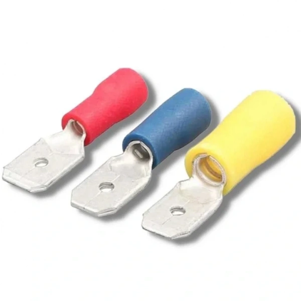 TFE - 5638 4.0-6.0mm2 İzoleli Erkek Faston Tip Kablo Ucu Sarı - 100 Adet