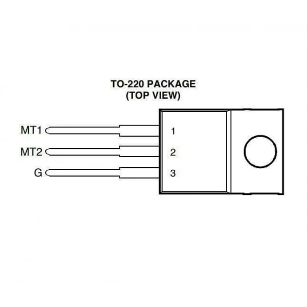 TIC226D - TO220 8A 400V Triyak
