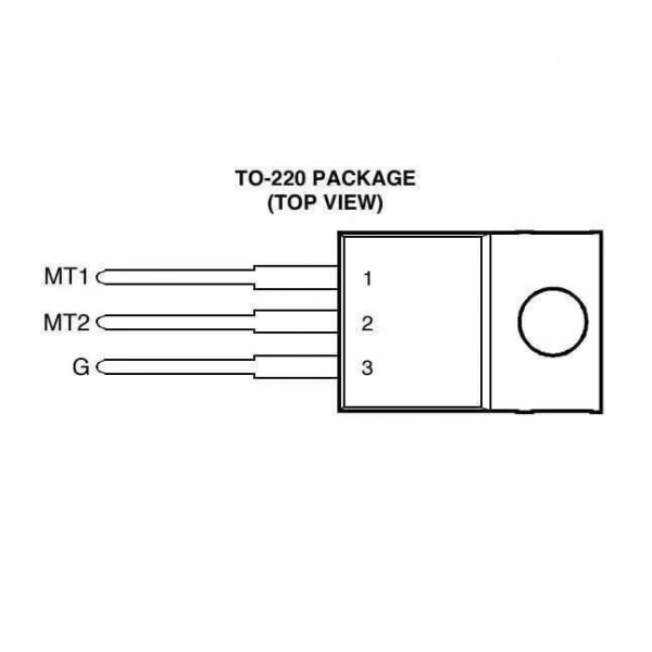 TIC236D - TO220 12A 400V Triyak