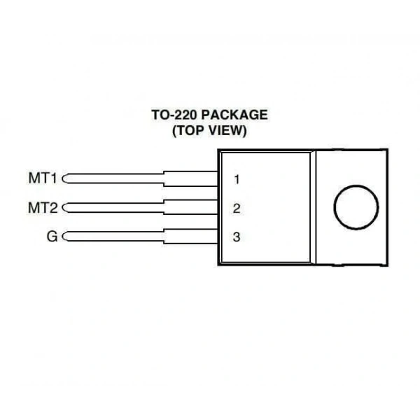 TIC246M - TO220 16A 600V Triyak