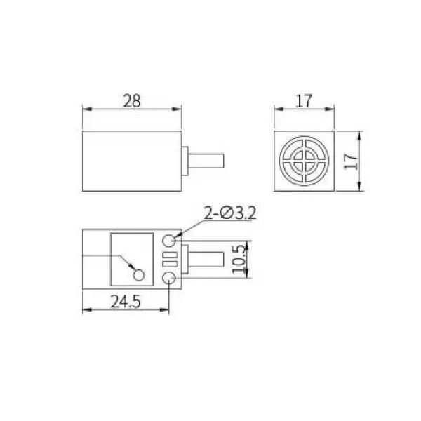 TL-Q5MD1 6-36V 5mm NO Endüktif Mesafe Sensörü