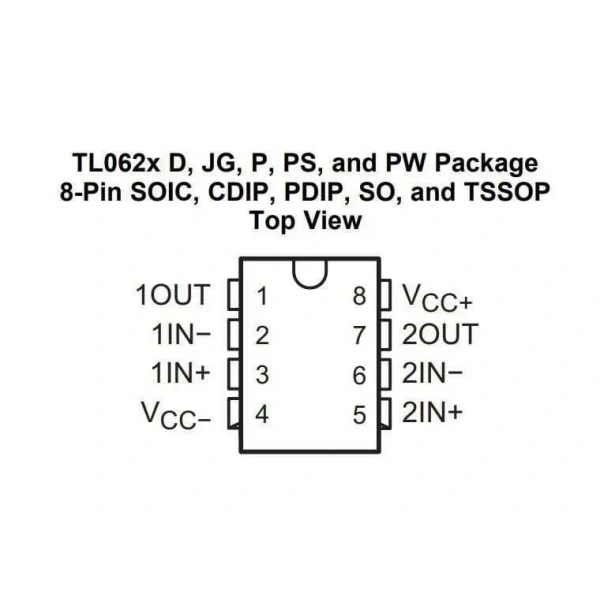 TL062CP DIP8 Entegre