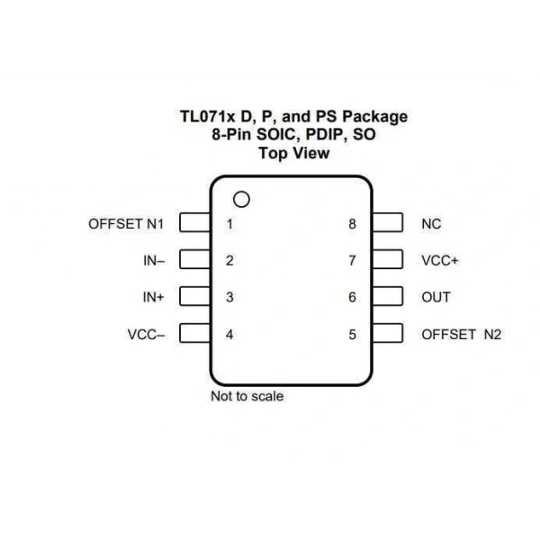 TL071 SMD SO8 Entegre