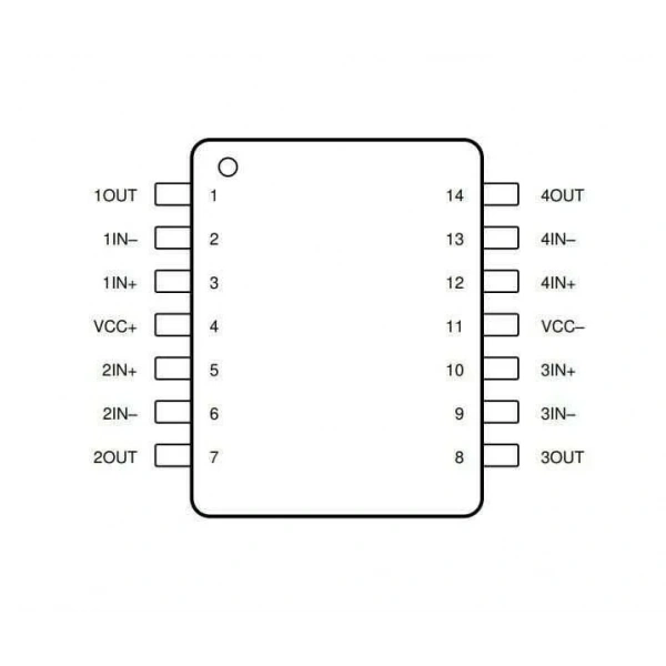 TL074 SMD SOIC-14 Entegre