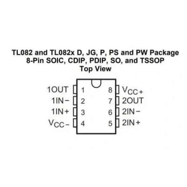 TL082 SMD SO8 Entegre