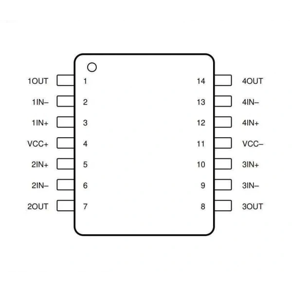 TL084 SMD SOIC-14 Entegre