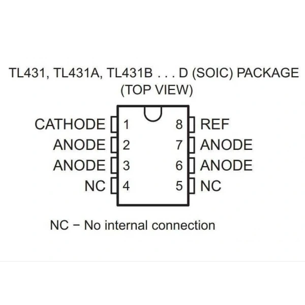 TL431 SMD SOIC-8 Entegre