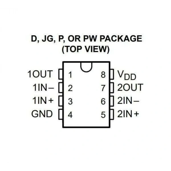 TLC272CP DIP-8 Entegre