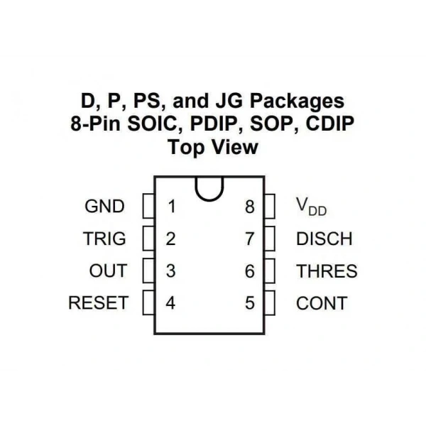 TLC555CDR SMD SOIC-8 Entegre