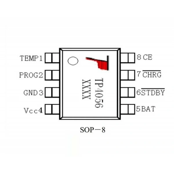 TP4056 3.7V Batarya Şarj Entegresi - SOP8
