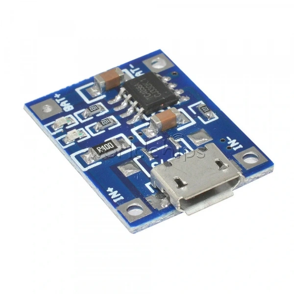 TP4056 Micro USB Girişli Li-Po Pil Şarj Devresi
