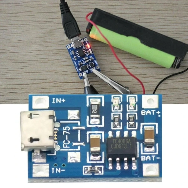 TP4056 Micro USB Girişli Li-Po Pil Şarj Devresi