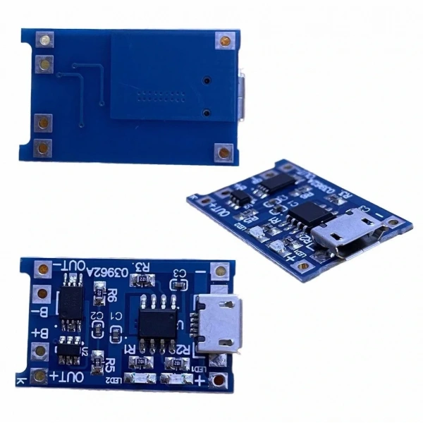 TP4056 Micro USB Korumalı Lipo 18650 Pil Şarj Devresi