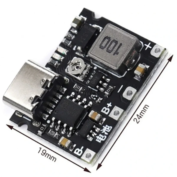 TP4056 Type-C Li-ion 18650 Pil Şarj Devresi DC-DC Voltaj Yükselticili