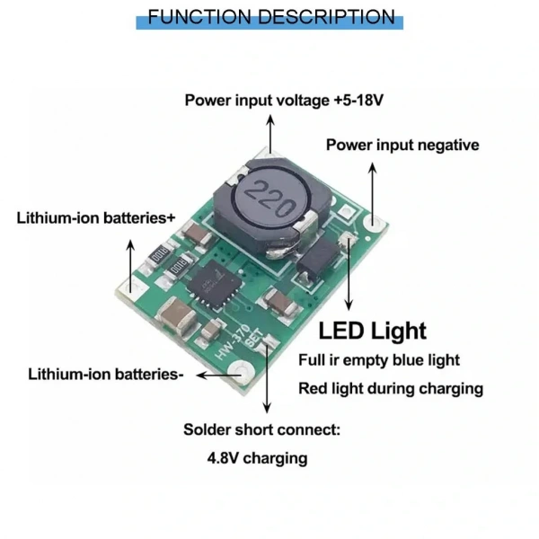 TP5100 1S 2A 4.2V / 2S 8.4V Lityum Pil Şarj Modülü