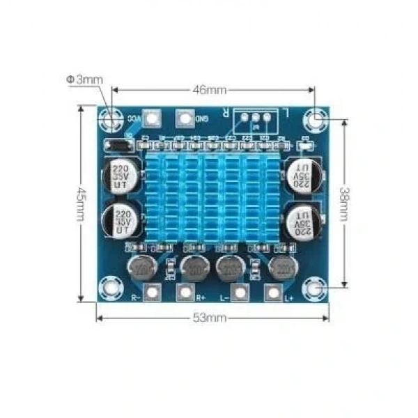 TPA3110 2x15W Stereo Çift Kanal Amfi Devresi XH-A232
