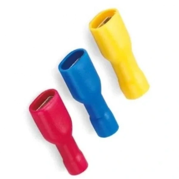 TPFD - 2638 1.5-2.5mm2 Tam İzoleli Dişi Faston Tip Kablo Ucu Mavi - 100 Adet