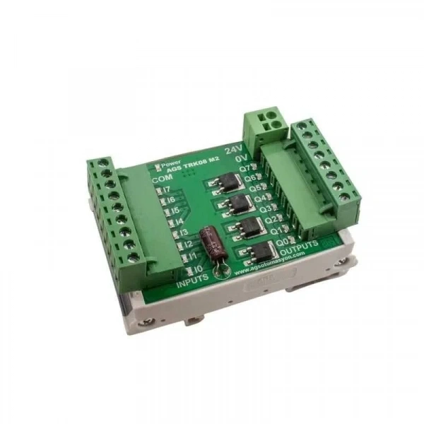 TRK-08 5A 8 Kanal DC Röle Modülü - Ray Montajlı