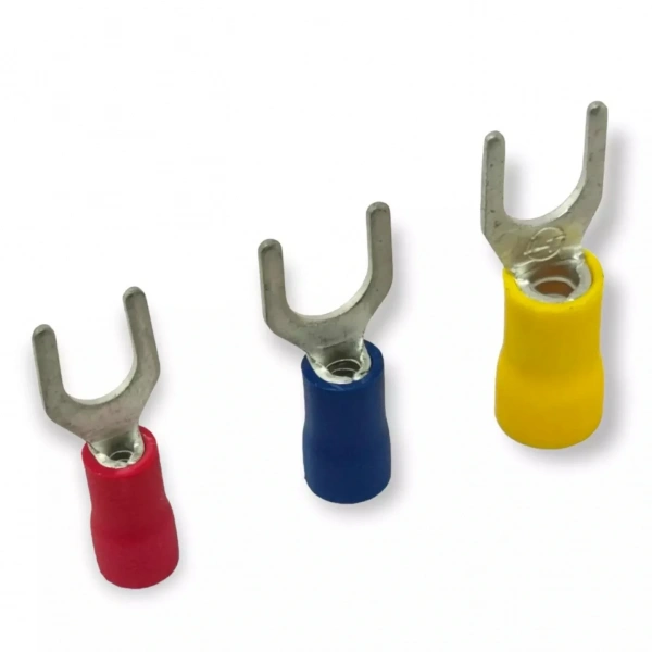 TRM TCU - 4002 1.5-2.5mm² Kesit d2: 4.3mm İzoleli Çatal Tip Kablo Ucu (200 Adet)