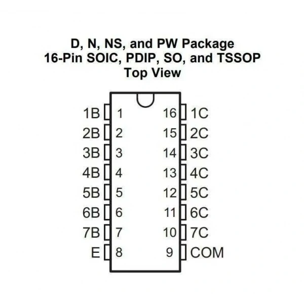 ULN2003 SMD SO16 Entegre