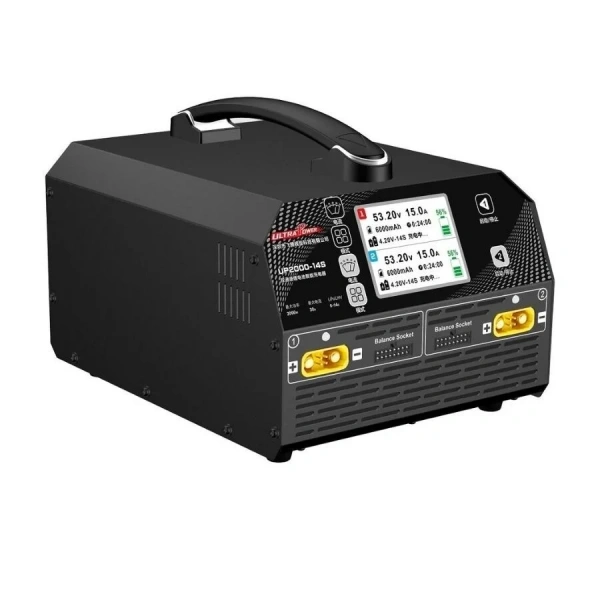 UP2000-14S 2X1000W 30A 6-14S LiPo LiHv Pil Şarj Cihazı