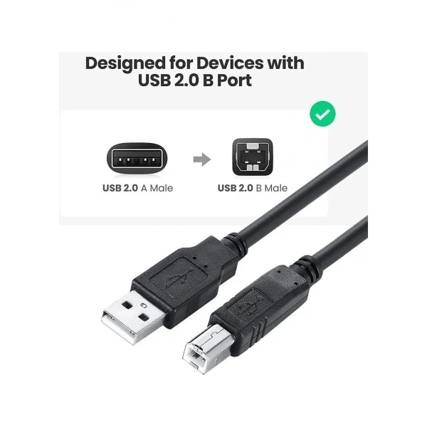 USB 2.0B Yazıcı Printer Bağlantı Kablosu 5m