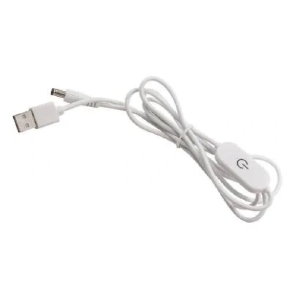 USB - 5.5x2.5mm Dokunmatik On-Off 150cm Anahtarlı Dönüştürücü Kablo