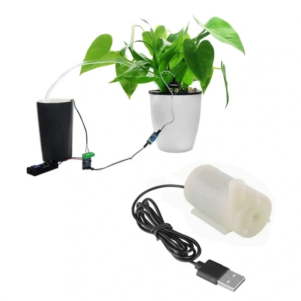 USB Girişli Mini Dalgıç Su Pompası 5V Akvaryum Pompası Yatay
