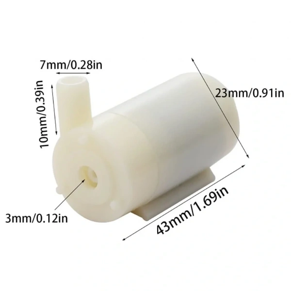 USB Girişli Mini Dalgıç Su Pompası 5V Akvaryum Pompası Yatay