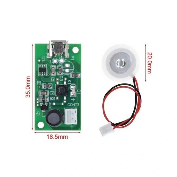 USB Ultrasonik Sis Yapıcı Nem Buhar Yapıcı Modül 5V