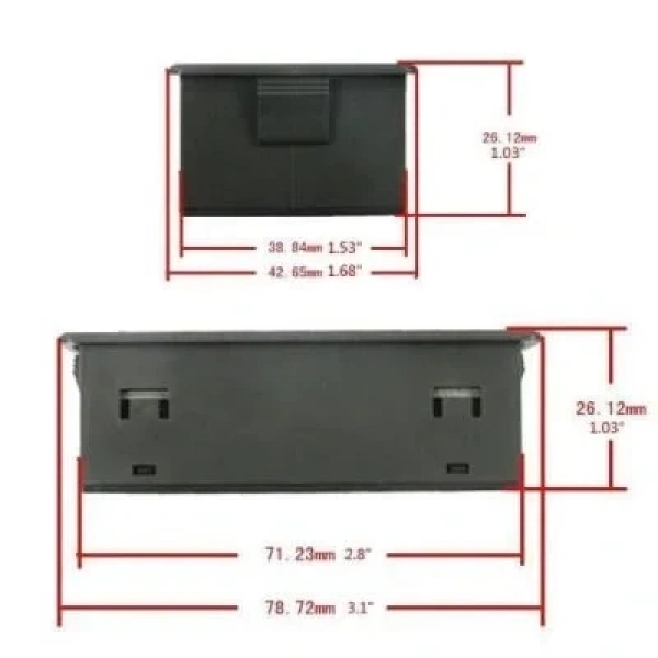 VAC9010H 10-90V 50A Voltmetre Ampermetre - Batarya Kapasite Yöneticisi
