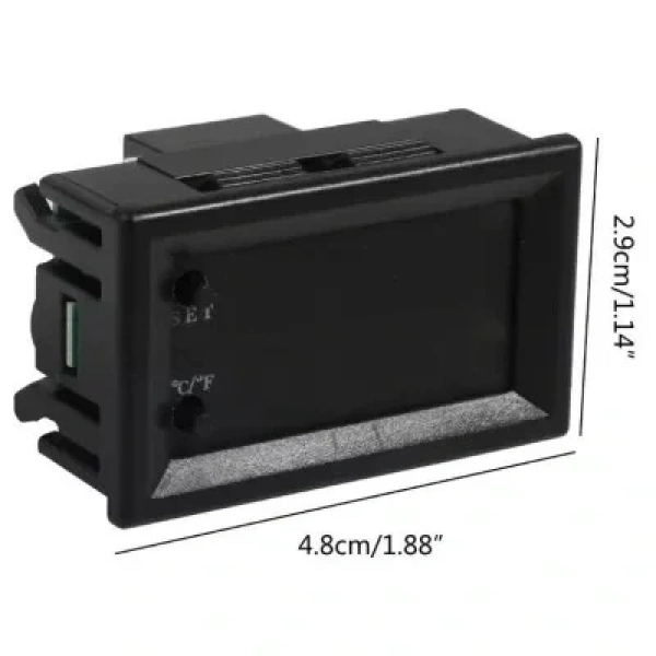 W2810 DC12V 20A Röle Çıkışlı Dijital Termostat