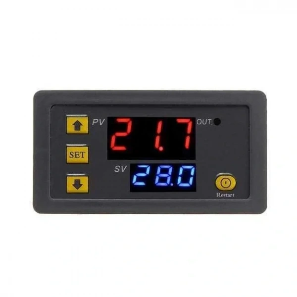 W3230 24V DC Röle Çıkışlı Dijital Termostat Sıcaklık Kontrol Cihazı