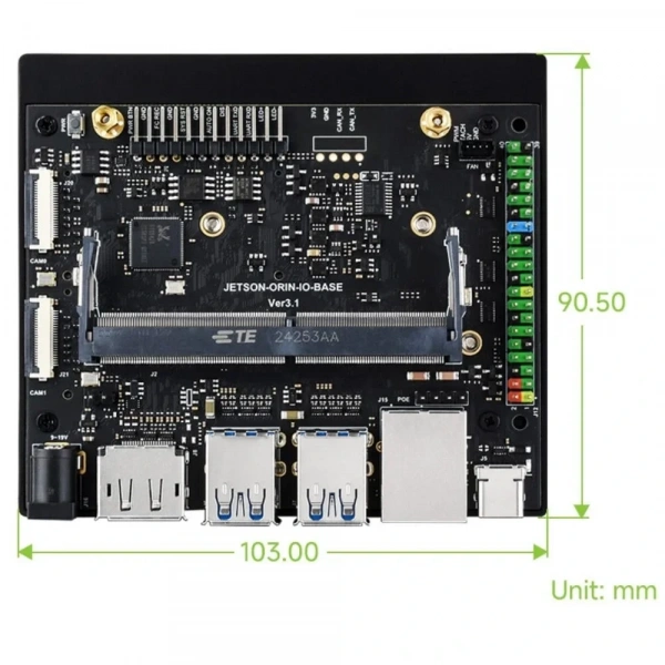 Waveshare Jetson Orin Nano/Orin NX Base Kartı