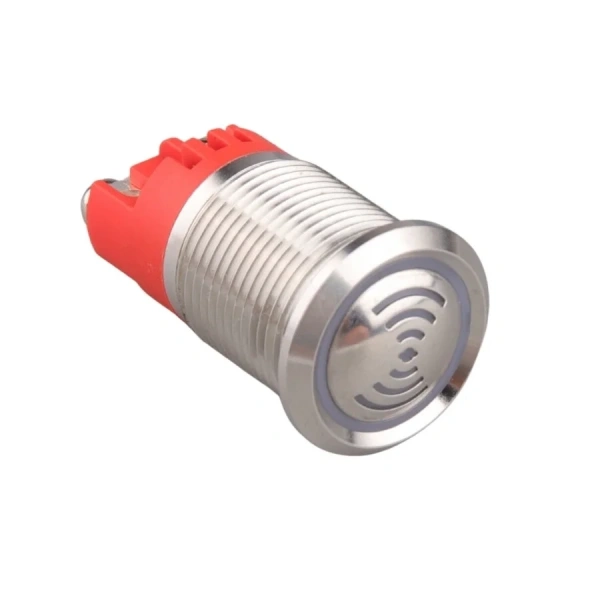 WD16F-P0-S24VR DX 16mm Kesik Sesli Işıklı Metal Buzzer - 24V