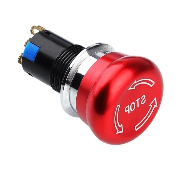 WD16M-Q1 16mm Metal Acil Stop Butonu 2NO+2NC - Logolu