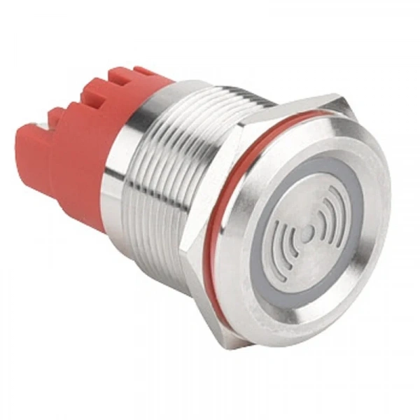 WD22F-P0-S24VR LX 22mm Sabit Sesli Işıklı Metal Buzzer - 24V