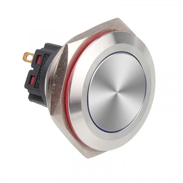 WD30B-P1 30mm Düz Yaylı Metal Buton