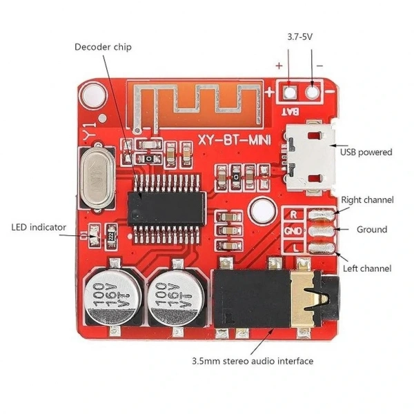 XH-A250 Bluetooth 4.1 Kablosuz Ses Alıcı Modülü