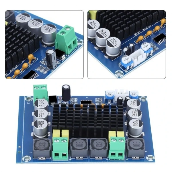 XH-M543 TPA3116D2 Stereo 2x120W Ses Amfi Modülü Class D Çift Kanallı