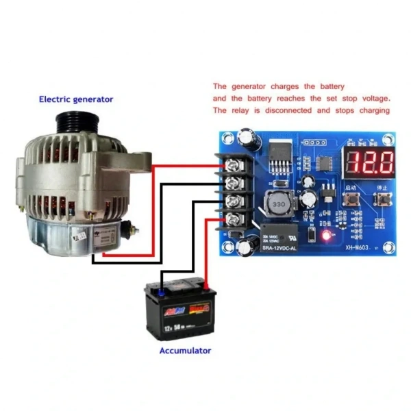 XH-M603 12-24V Batarya Akü Lityum Pil Şarj Kontrol Kartı