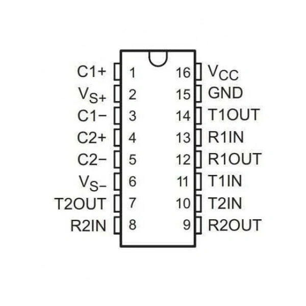 XL232Z SOIC-16 SMD Entegre MAX232 Muadili