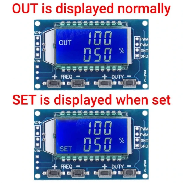 XY-LPWM LCD Ekranlı Sinyal Jenaratör Modülü Kare Dalga Üretici 1Hz-150Khz
