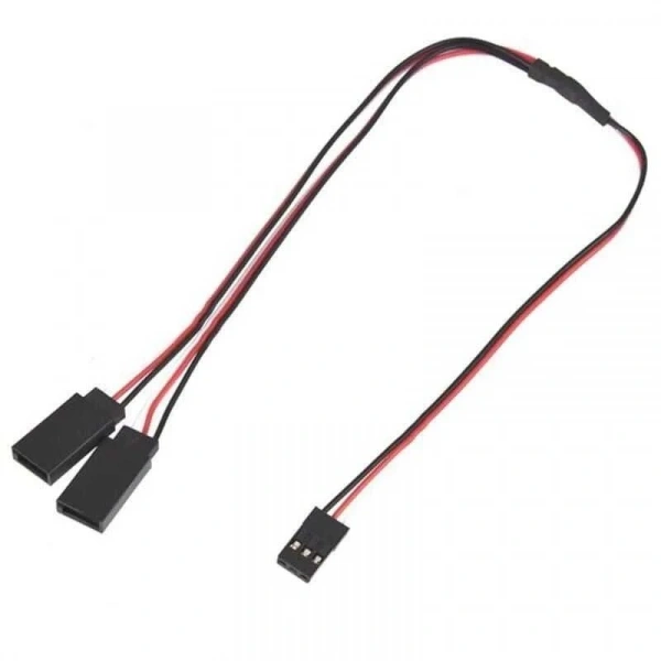 Y Tipi Servo Kablosu 15cm - 1JR Erkek 2 Futaba Dişi