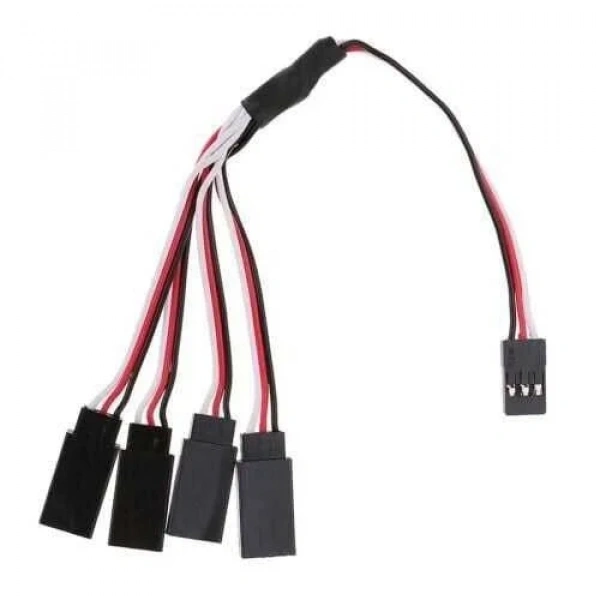 Y Tipi Servo Kablosu 60cm - 1JR Erkek 4 Futaba Dişi