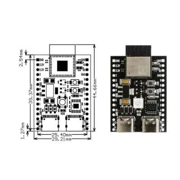 YD-ESP32-C3 Wi-Fi Bluetooth Geliştirme Kartı