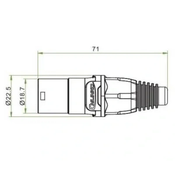 YT-RJ45-CPE-10-002 RJ45 Erkek Soket