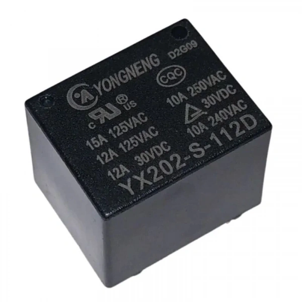 YX202-S-112D 12V 10A Röle 5-Pin