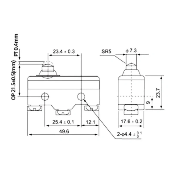 Z-15GD-B Micro Switch 3-Pin